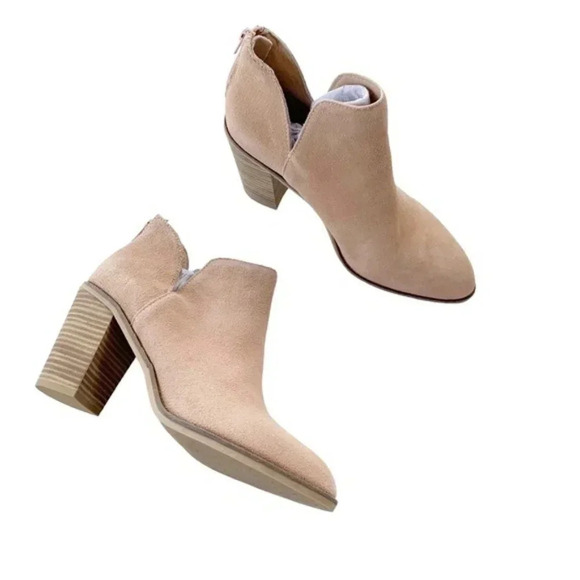 Dolce Vita DV8 Suede Leather Shai Ankle Boot Bootie Light Pink Tan Size 9.5 NWT - Picture 10 of 16